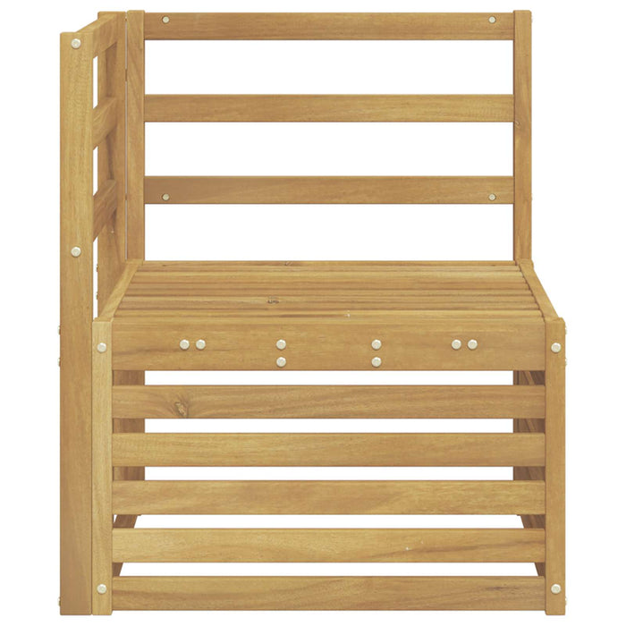 Sofa Colțar pentru Exterior Lemn Solid de Acacia Alb - WALTI WALTI