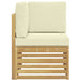 Sofa Colțar pentru Exterior Lemn Solid de Acacia Alb - WALTI WALTI