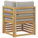 Sofa Colțar pentru Exterior Lemn Solid de Acacia Alb - WALTI WALTI