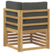 Sofa Colțar pentru Exterior Lemn Solid de Acacia Alb - WALTI WALTI