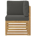 Sofa Colțar pentru Exterior Lemn Solid de Acacia Alb - WALTI WALTI