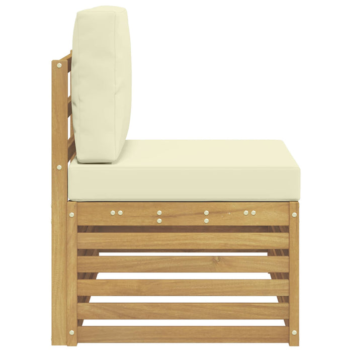 Unități de sofa sectional de exterior cu pernă Alb și crem - WALTI WALTI