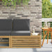 Canapea de exterior cu braț final cu pernă Alb 91 x 63 x 73 cm - WALTI WALTI