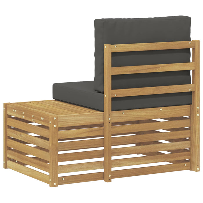 Canapea de exterior cu braț final cu pernă Alb 91 x 63 x 73 cm - WALTI WALTI