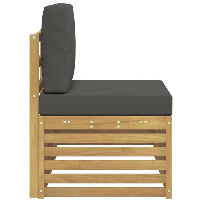 Canapea de exterior cu braț final cu pernă Alb 91 x 63 x 73 cm - WALTI WALTI