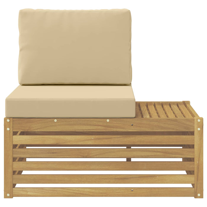 Canapea de exterior cu braț final cu pernă Alb 91 x 63 x 73 cm - WALTI WALTI