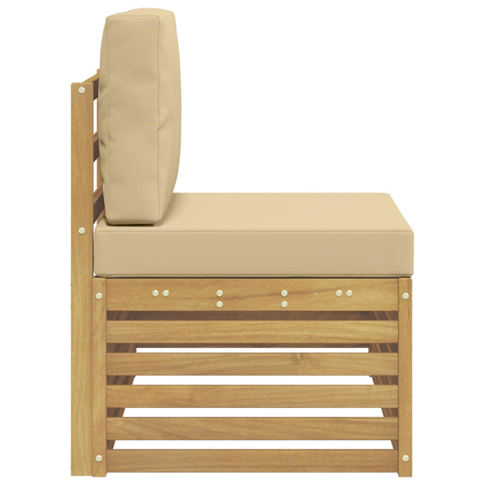 Canapea de exterior cu braț final cu pernă Alb 91 x 63 x 73 cm - WALTI WALTI