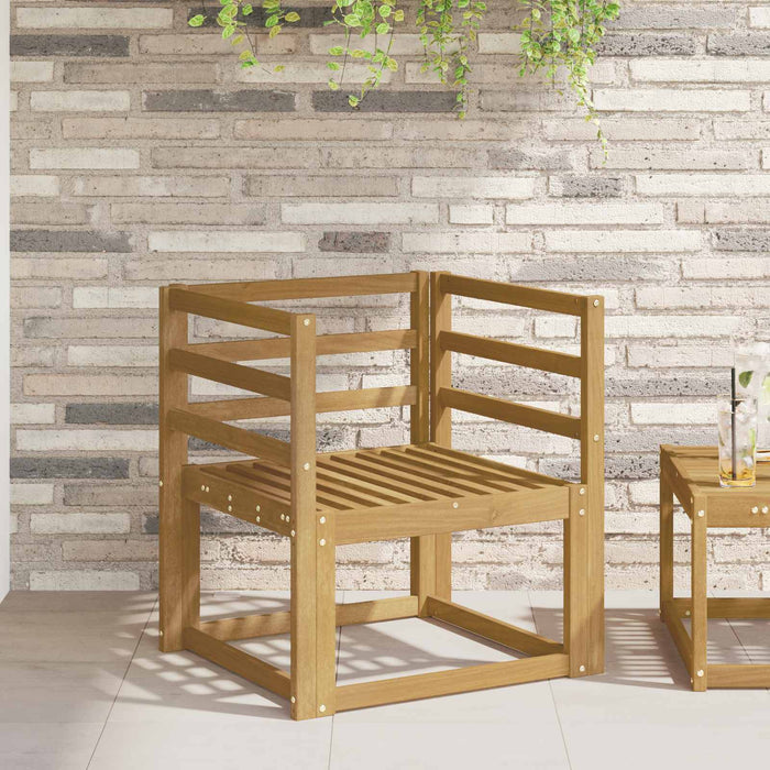 Modul de brate 2 pcs Alb 59 x 4 x 73 cm Lemn Solid de Acacia WALTI