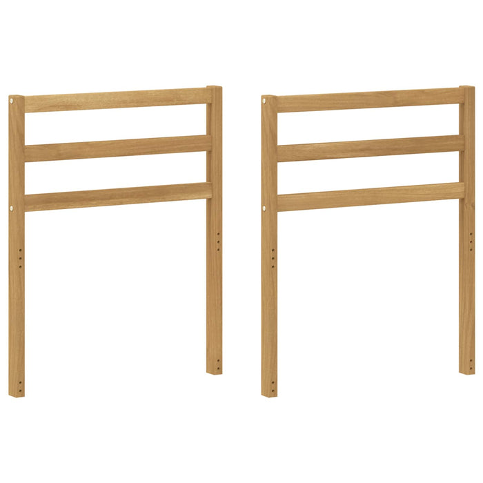 Modul de brate 2 pcs Alb 59 x 4 x 73 cm Lemn Solid de Acacia WALTI