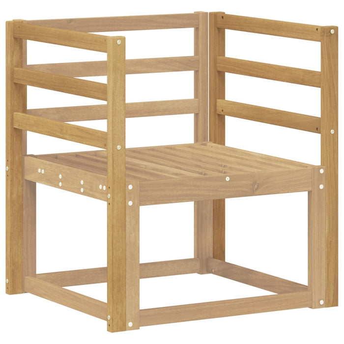 Modul de brate 2 pcs Alb 59 x 4 x 73 cm Lemn Solid de Acacia WALTI