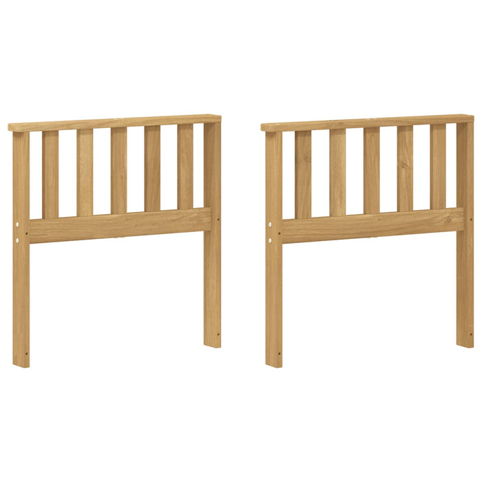 Modul cotiere 2 pcs Alb 60 x 6 x 61 cm Lemn Solid de Acacia WALTI