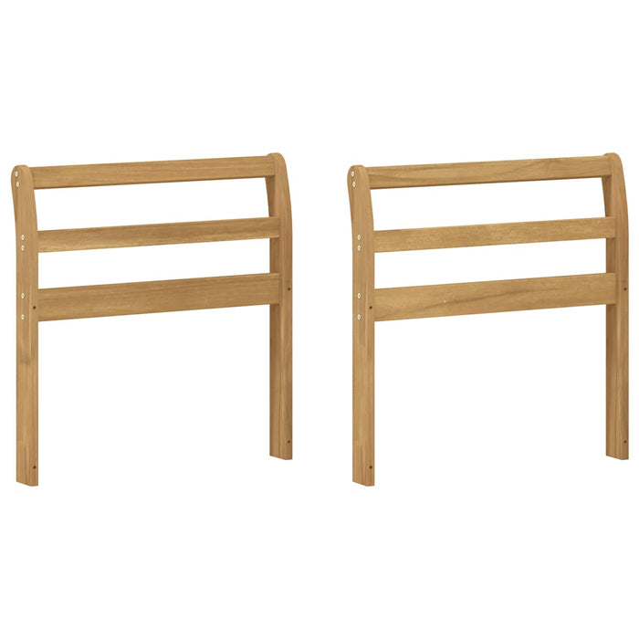 Modul cotiere 2 pcs Alb 58,5 x 8,5 x 60 cm Lemn Solid de Acacia WALTI