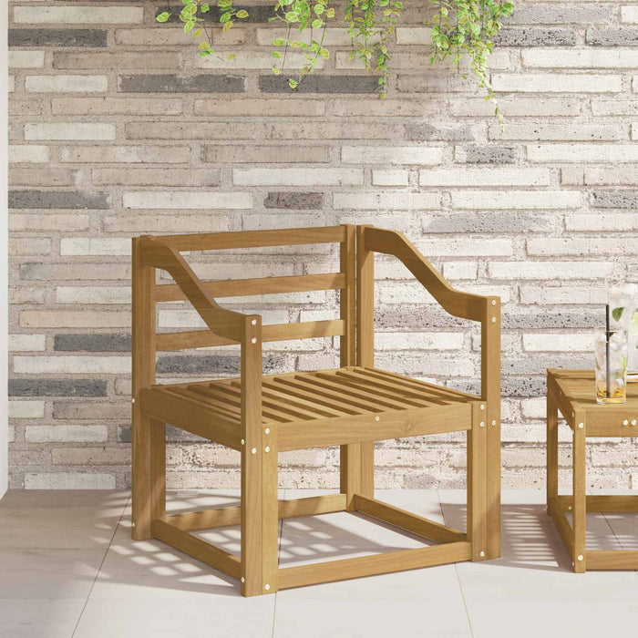 Modul de brate 2 pcs Alb 59 x 4 x 73 cm Lemn Solid de Acacia WALTI
