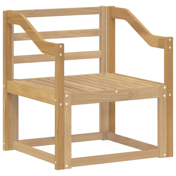 Modul de brate 2 pcs Alb 59 x 4 x 73 cm Lemn Solid de Acacia WALTI