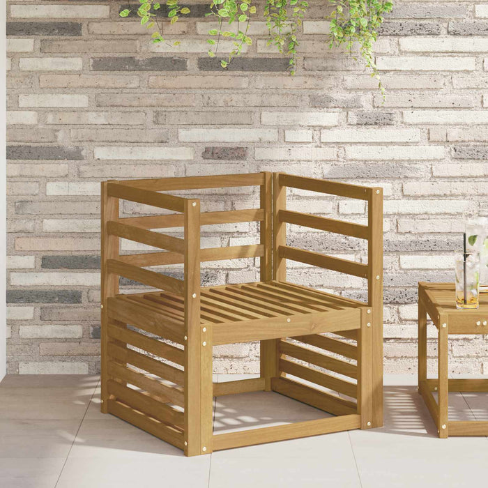 Modul cotiere 2 pcs Alb 59 x 4 x 73 cm Lemn Solid de Acacia WALTI