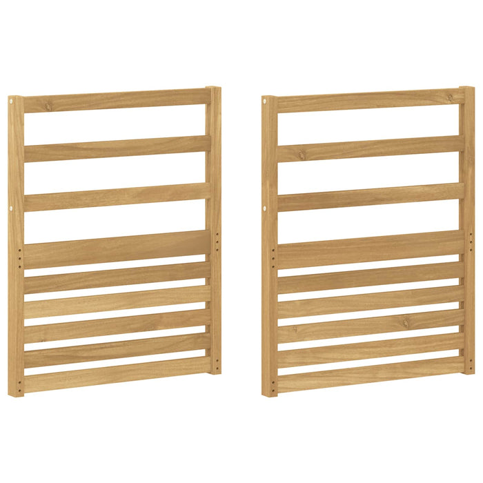 Modul cotiere 2 pcs Alb 59 x 4 x 73 cm Lemn Solid de Acacia WALTI