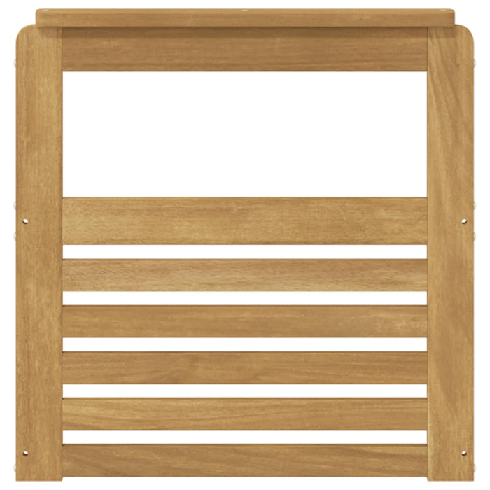 Modul cotiere 2 pcs Alb 59 x 6 x 61 cm Lemn Solid de Acacia WALTI