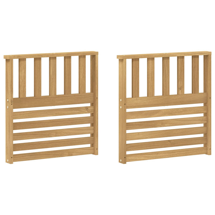 Modul cotiere 2 pcs Alb 60 x 6 x 61 cm Lemn Solid de Acacia WALTI