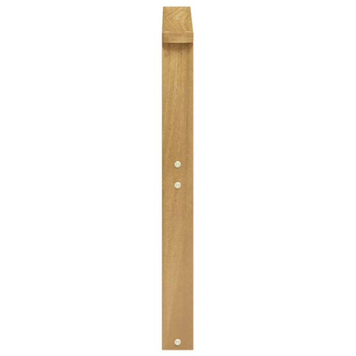 Modul cotiere 2 pcs Alb 60 x 6 x 61 cm Lemn Solid de Acacia WALTI