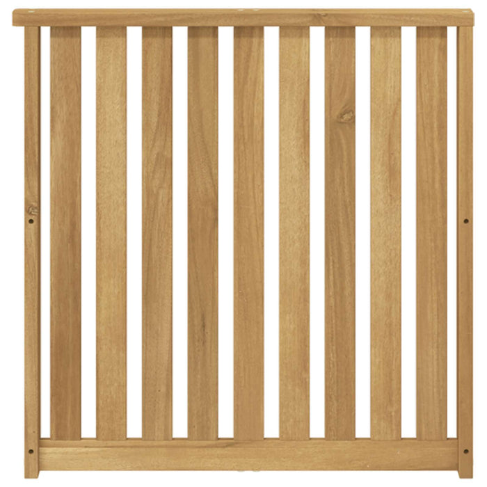 Modul cotiere 2 pcs Alb 60 x 6 x 61 cm Lemn Solid de Acacia WALTI