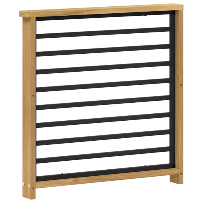 Modul cotiere 2 pcs Alb 60 x 6 x 61 cm Lemn Solid de Acacia WALTI