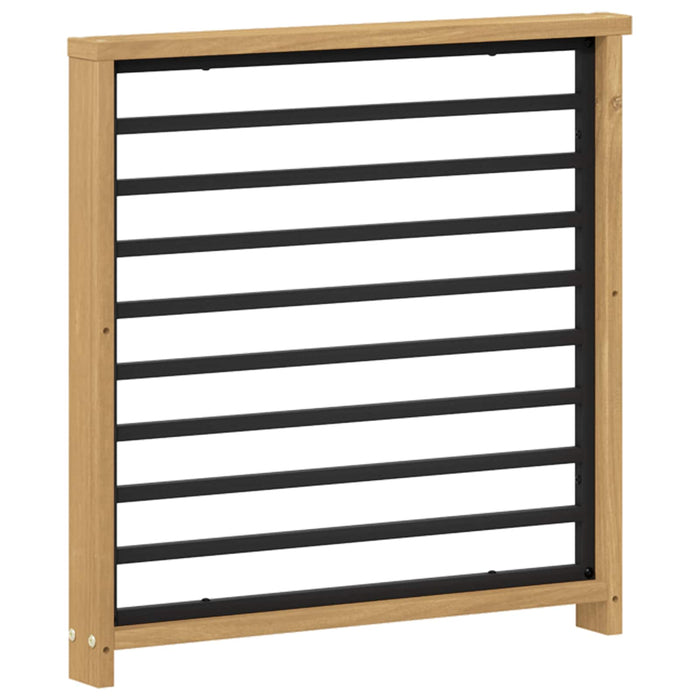 Modul cotiere 2 pcs Alb 60 x 6 x 61 cm Lemn Solid de Acacia WALTI