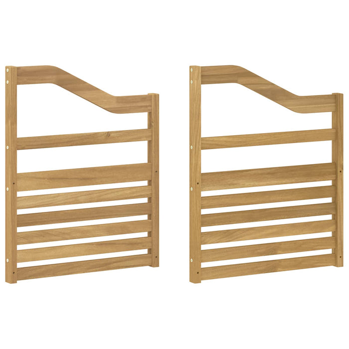 Modul cotiere 2 pcs Alb 59 x 4 x 73 cm Lemn Solid de Acacia WALTI