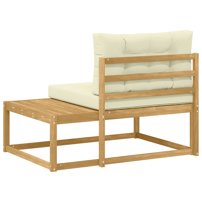Canapea de exterior cu pernă Alb 115 x 83 x 73 cm Poliester - WALTI WALTI