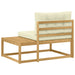 Canapea de exterior cu pernă Alb 115 x 83 x 73 cm Poliester - WALTI WALTI