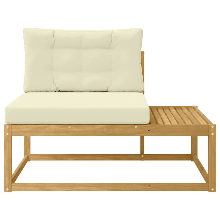 Canapea de exterior cu pernă Alb 115 x 83 x 73 cm Poliester - WALTI WALTI