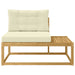 Canapea de exterior cu pernă Alb 115 x 83 x 73 cm Poliester - WALTI WALTI