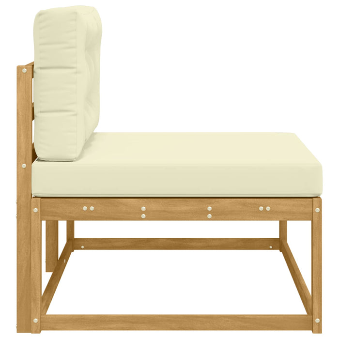 Canapea de exterior cu pernă Alb 115 x 83 x 73 cm Poliester - WALTI WALTI