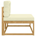 Canapea de exterior cu pernă Alb 115 x 83 x 73 cm Poliester - WALTI WALTI