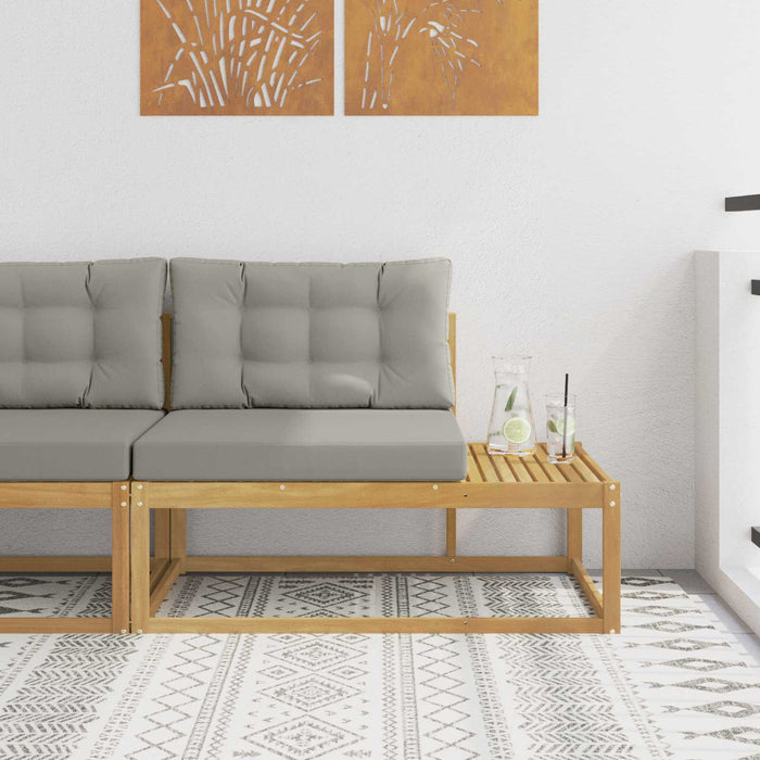 Canapea de exterior cu pernă Alb 115 x 83 x 73 cm Poliester - WALTI WALTI
