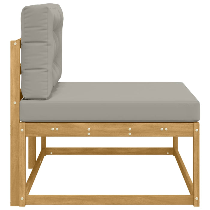 Canapea de exterior cu pernă Alb 115 x 83 x 73 cm Poliester - WALTI WALTI