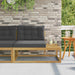Canapea de exterior cu pernă Alb 115 x 83 x 73 cm Poliester - WALTI WALTI