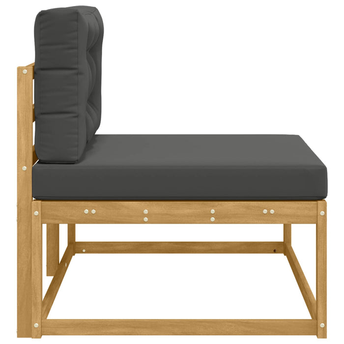 Canapea de exterior cu pernă Alb 115 x 83 x 73 cm Poliester - WALTI WALTI