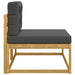 Canapea de exterior cu pernă Alb 115 x 83 x 73 cm Poliester - WALTI WALTI