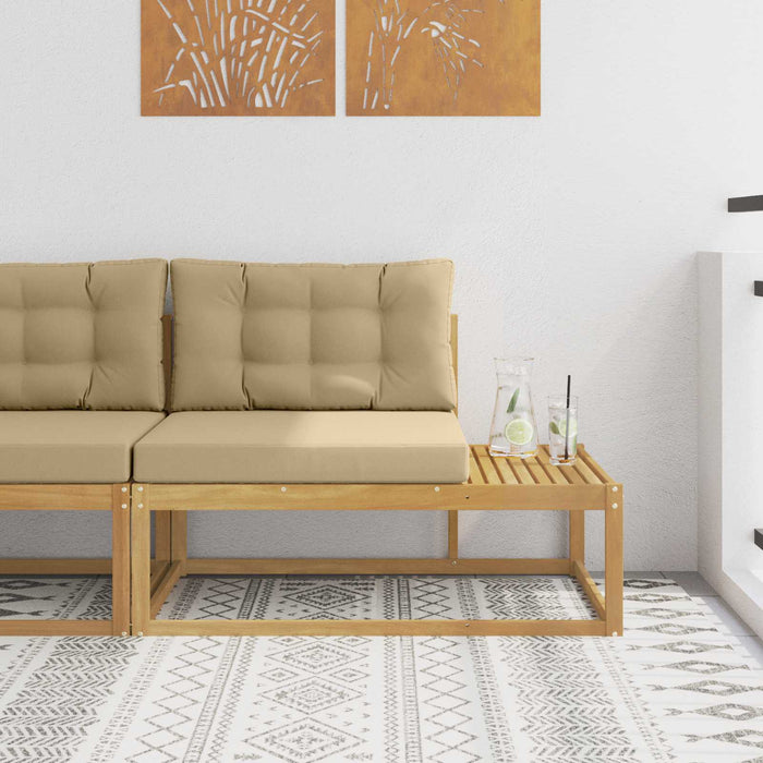 Canapea de exterior cu pernă Alb 115 x 83 x 73 cm Poliester - WALTI WALTI