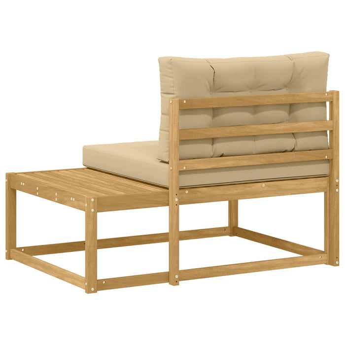 Canapea de exterior cu pernă Alb 115 x 83 x 73 cm Poliester - WALTI WALTI