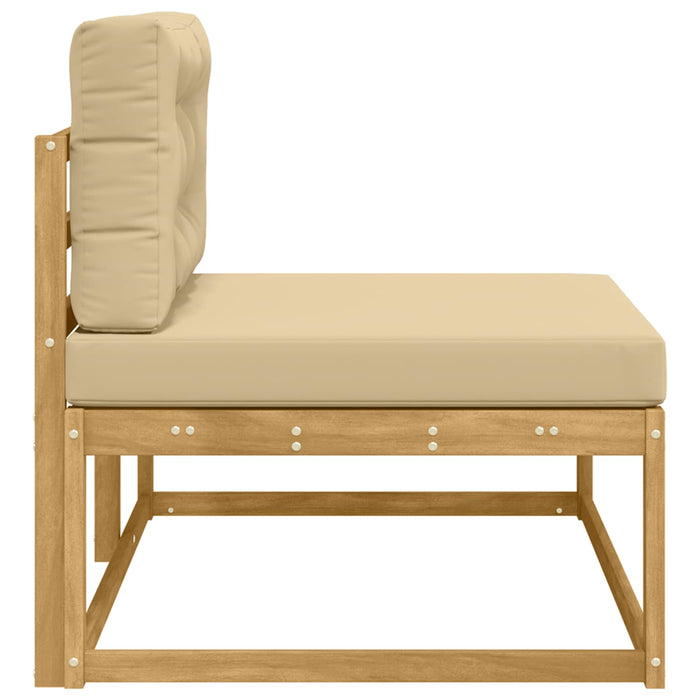 Canapea de exterior cu pernă Alb 115 x 83 x 73 cm Poliester - WALTI WALTI