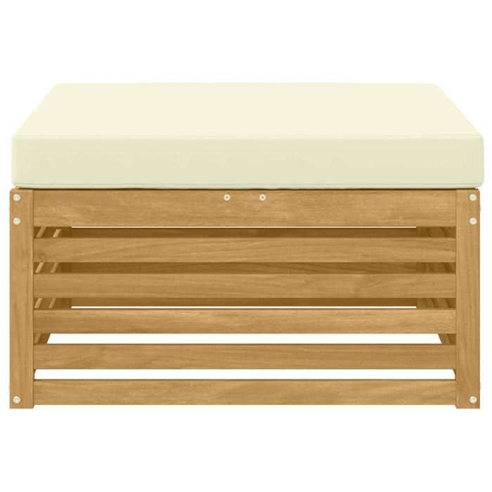 Taburet pentru exterior Lemn Solid de Acacia Alb - WALTI WALTI