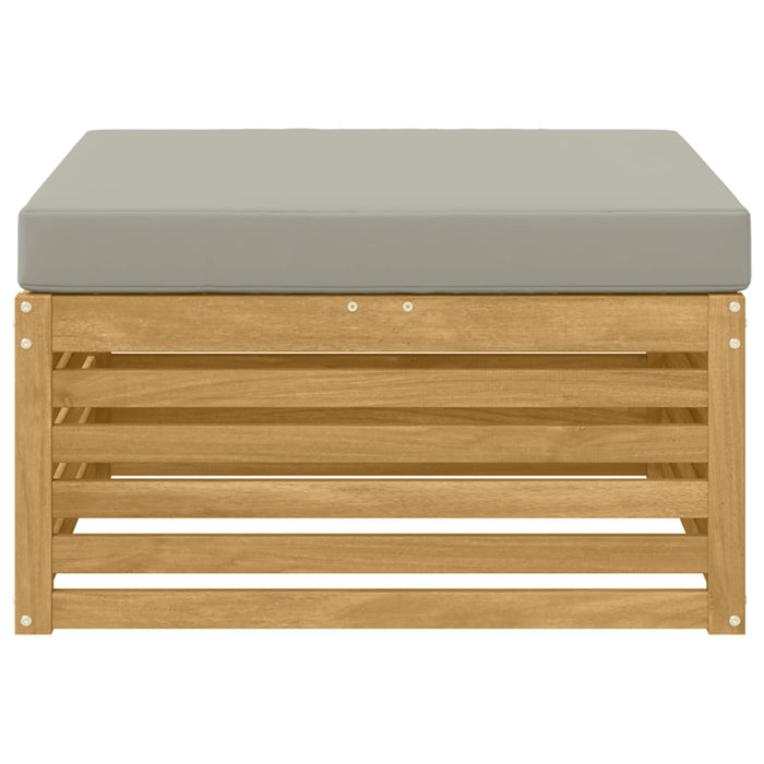 Taburet pentru exterior Lemn Solid de Acacia Alb - WALTI WALTI