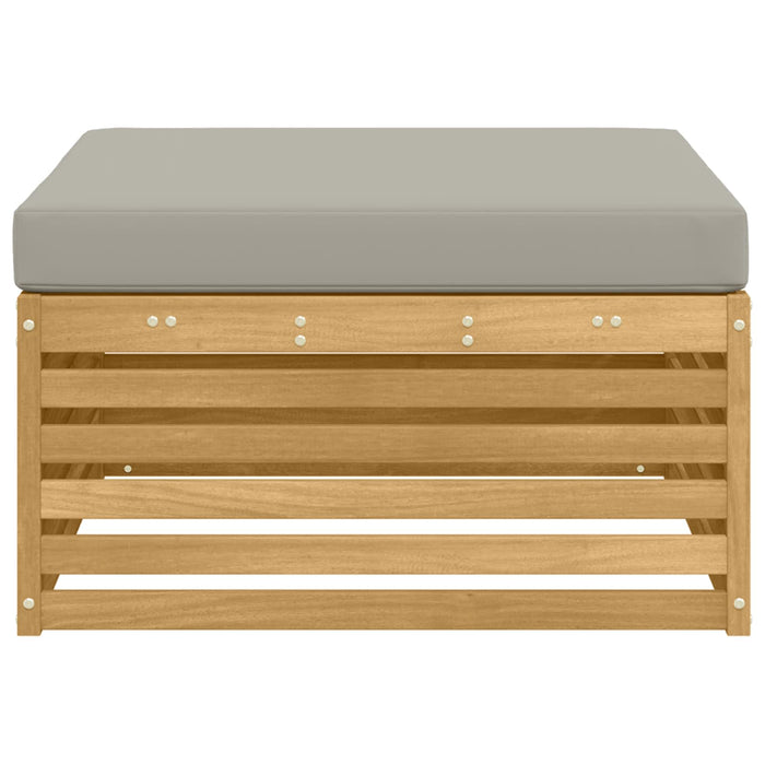 Taburet pentru exterior Lemn Solid de Acacia Alb - WALTI WALTI