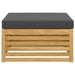 Taburet pentru exterior Lemn Solid de Acacia Alb - WALTI WALTI