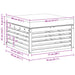 Taburet pentru exterior Lemn Solid de Acacia Alb - WALTI WALTI