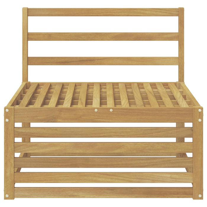 Canapea Medie pentru Exterior Lemn Solid de Acacia Alb - WALTI WALTI