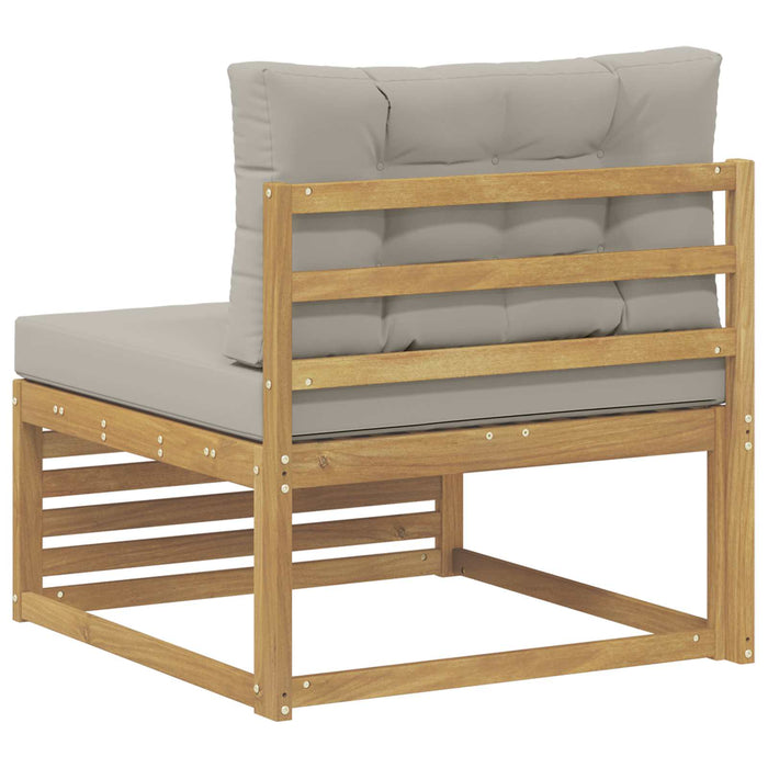 Canapea Medie pentru Exterior Lemn Solid de Acacia Alb - WALTI WALTI