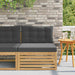 Canapea Medie pentru Exterior Lemn Solid de Acacia Alb - WALTI WALTI