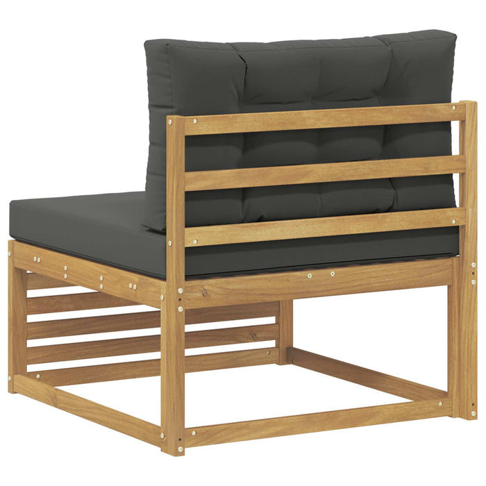 Canapea Medie pentru Exterior Lemn Solid de Acacia Alb - WALTI WALTI